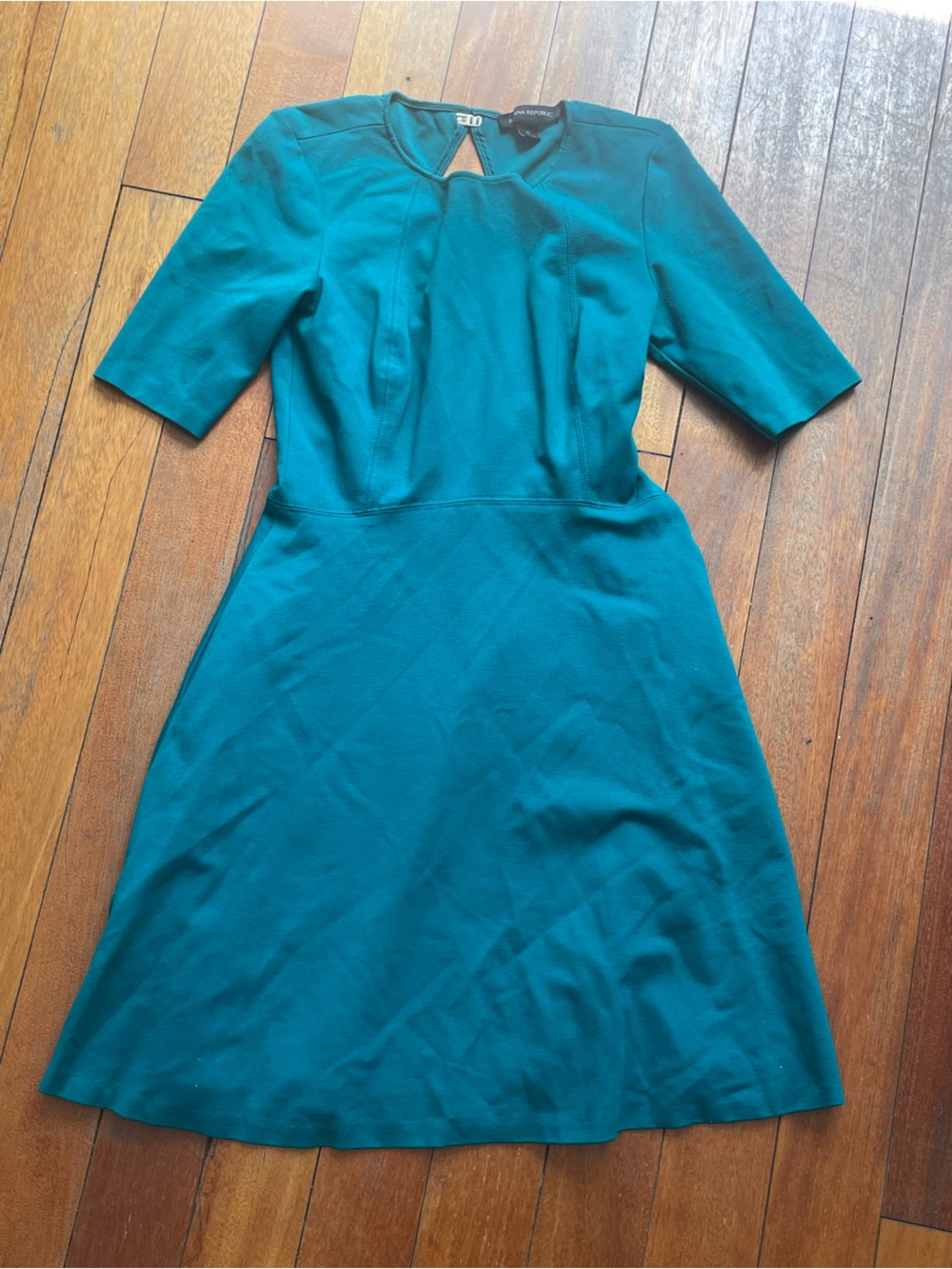 Banana Republic Teal A-Line Jumpsuit Dress
